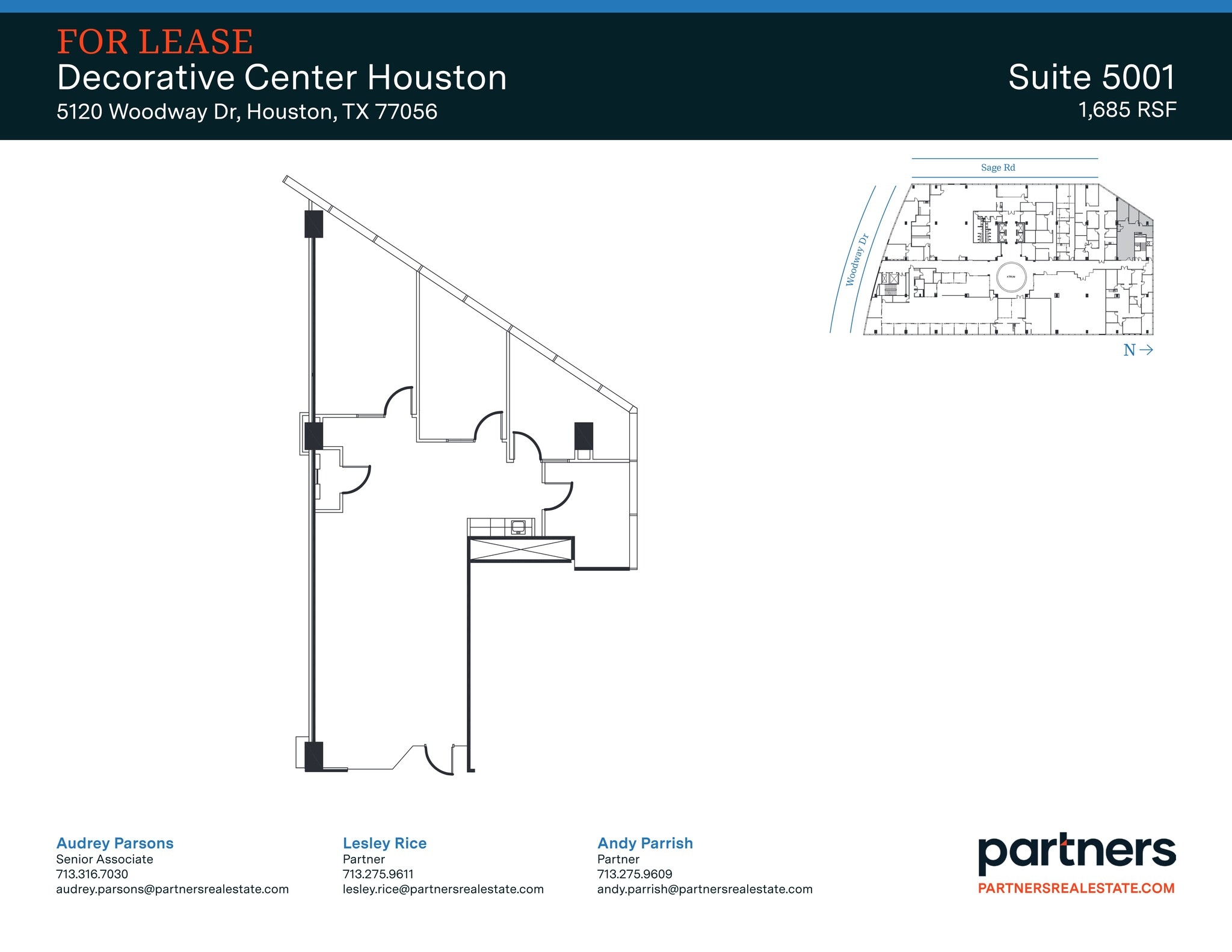 5120 Woodway Dr, Houston, TX à louer Plan de site- Image 1 de 1
