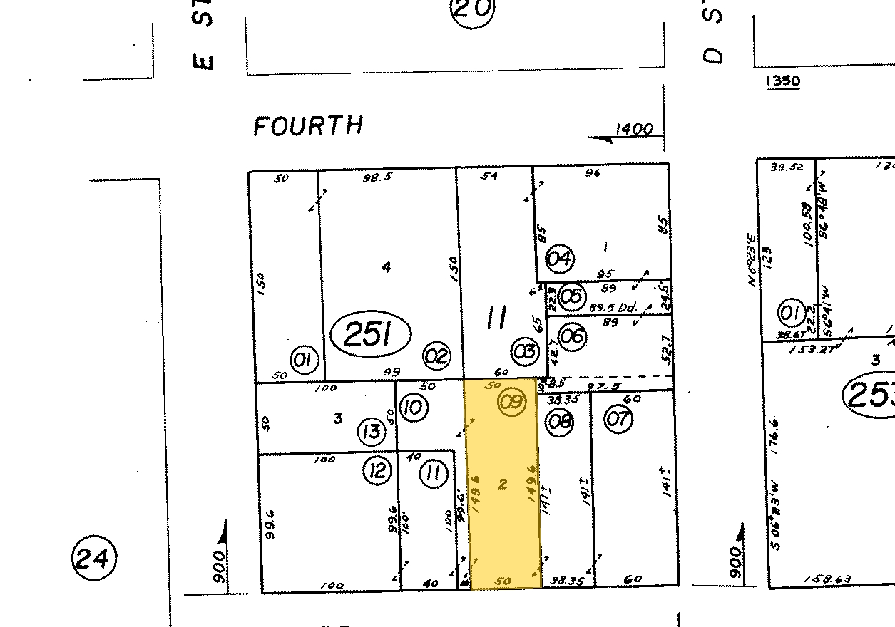 1410 3rd St, San Rafael, CA à vendre Plan cadastral- Image 1 de 1