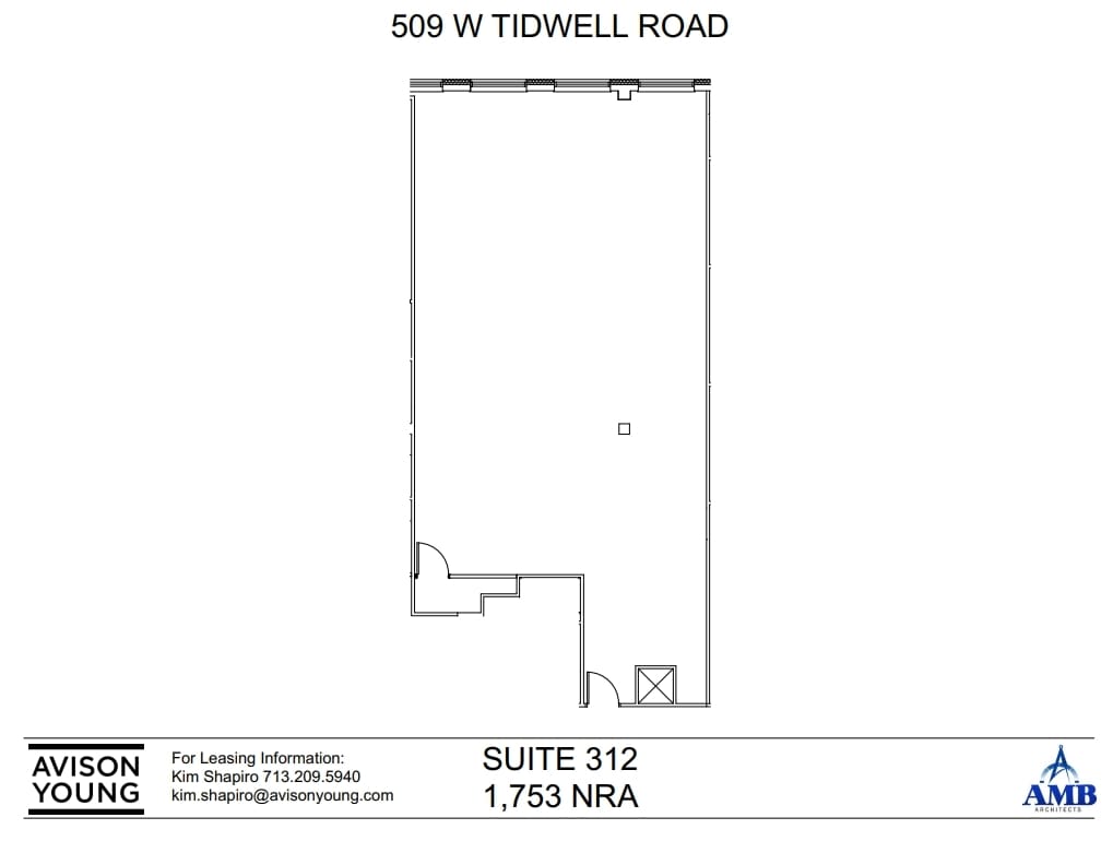 509 W Tidwell Rd, Houston, TX for lease Floor Plan- Image 1 of 2