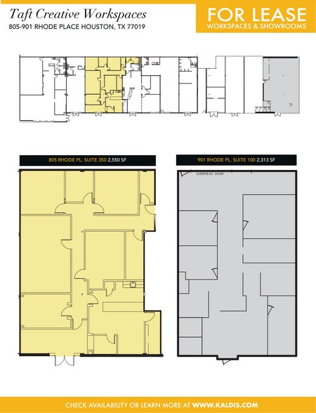 805 Rhode Pl, Houston, TX à louer - Plan d’étage - Image 2 de 6