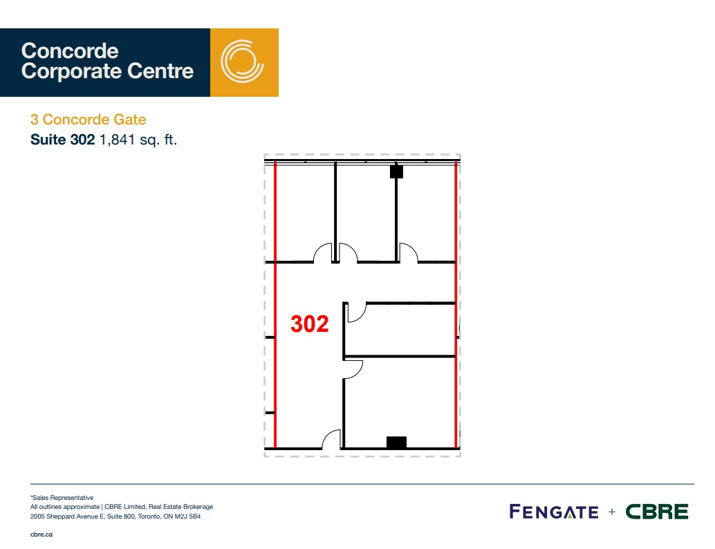 3 Concorde Gate, Toronto, ON for lease Floor Plan- Image 1 of 1