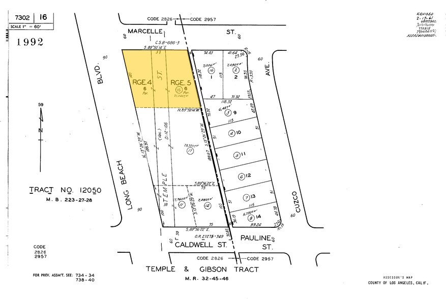 1110-1112 S Long Beach Blvd, Compton, CA à vendre - Plan cadastral - Image 2 de 22