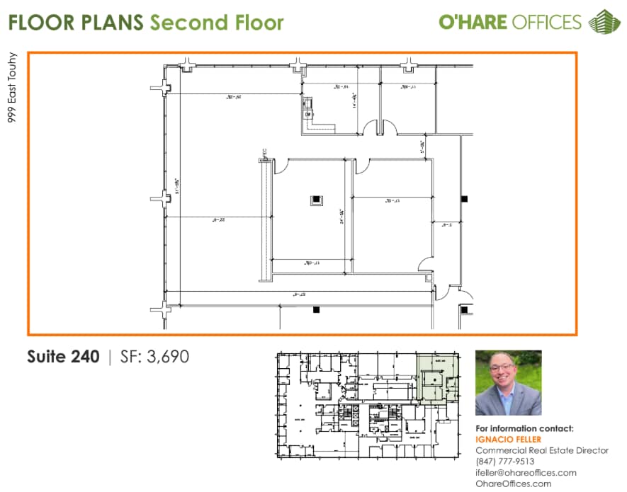 999 E Touhy Ave, Des Plaines, IL à louer Plan d’étage- Image 1 de 1