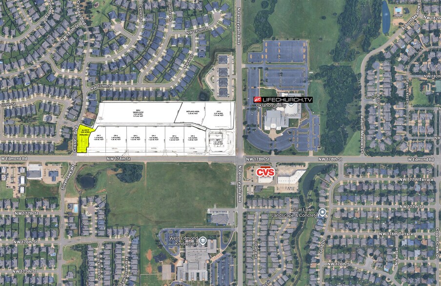 NW 178th St & N Pennsylvania Ave, Edmond, OK for sale - Aerial - Image 3 of 3