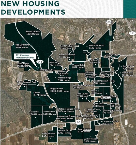 211 Crossing, San Antonio, TX à vendre - Aérien - Image 3 de 4