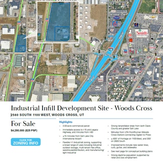 More details for 2560 S 1100 W, Woods Cross, UT - Land for Sale