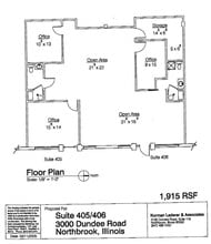 3000 Dundee Rd, Northbrook, IL à louer Plan d’étage- Image 1 de 1