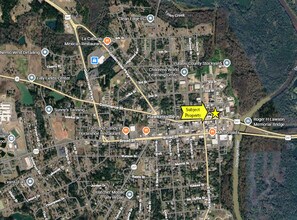 60 Houston St, Hawkinsville, GA - Aérien Vue de la carte