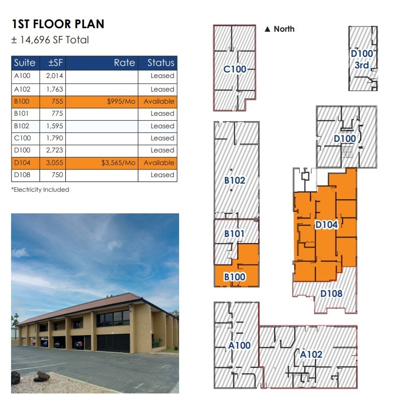 3150 N 24th St, Phoenix, AZ for lease Floor Plan- Image 1 of 1