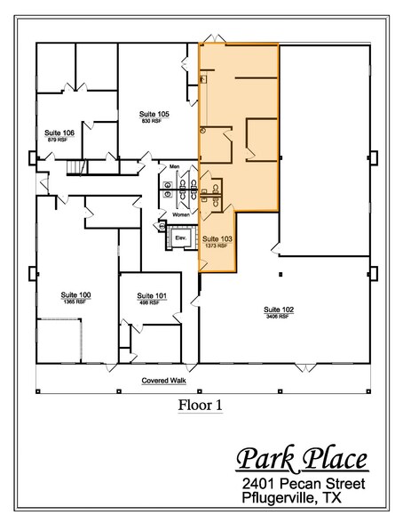 2401 Pecan St, Pflugerville, TX à louer - Plan d’étage - Image 3 de 4