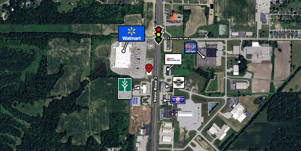 3183 State Road 3, New Castle, IN à louer - Aérien - Image 3 de 9