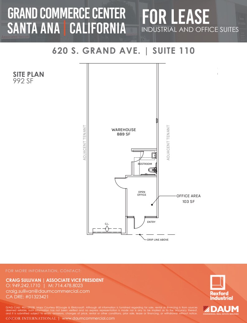 600 S Grand Ave, Santa Ana, CA for lease Floor Plan- Image 1 of 1
