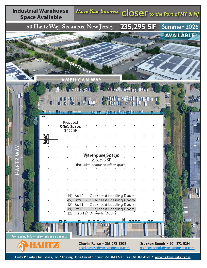 50 Hartz Way, Secaucus, NJ for lease Floor Plan- Image 1 of 1