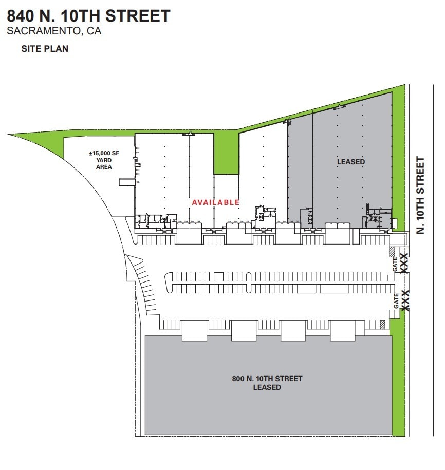 840 N 10th St, Sacramento, CA for lease Site Plan- Image 1 of 1