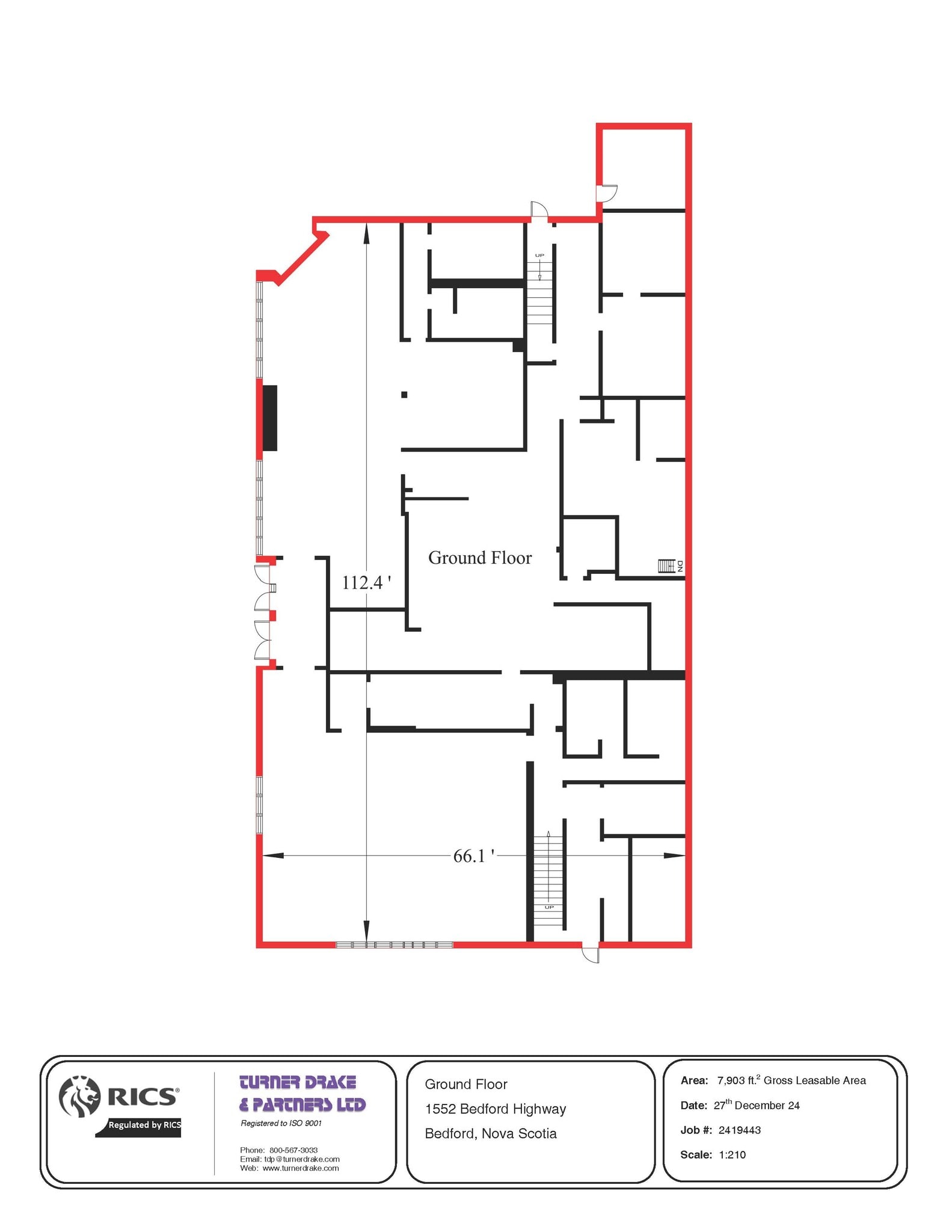 1552 Bedford Hwy, Bedford, NS à louer Plan d’étage- Image 1 de 1