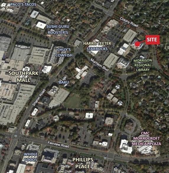 4064 Colony Rd, Charlotte, NC à louer - Aérien - Image 2 de 20