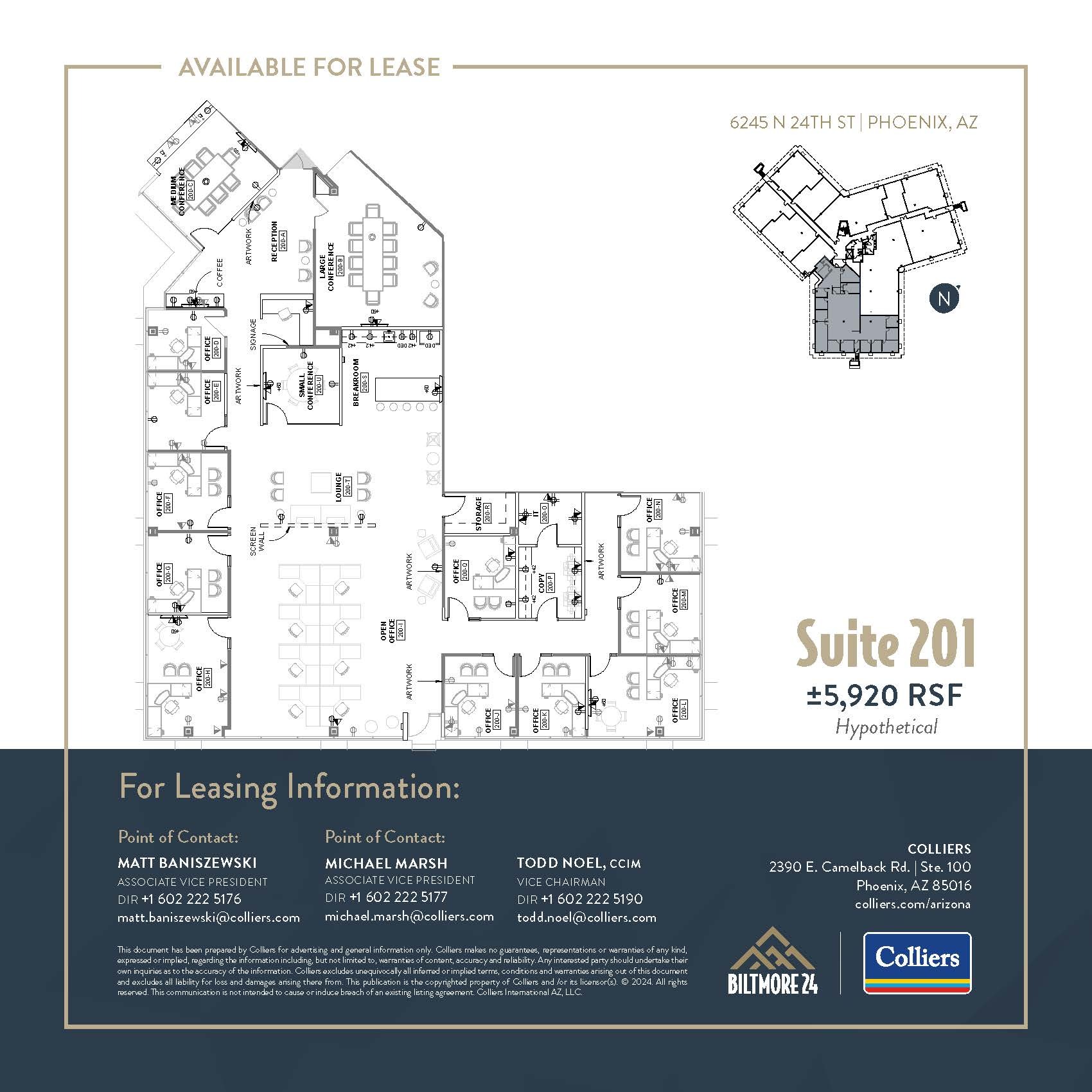 6245 N 24th Pky, Phoenix, AZ for lease Floor Plan- Image 1 of 2