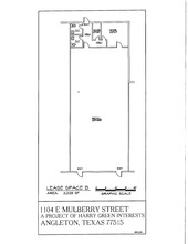 1100-1116 E Mulberry St, Angleton, TX à louer Plan de site- Image 1 de 1