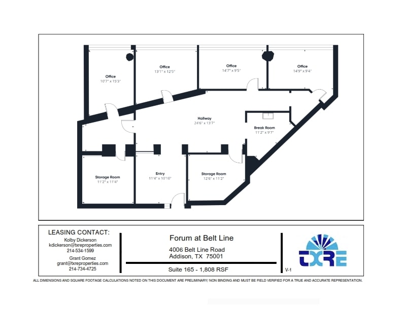 4004 Belt Line Rd, Addison, TX for lease Floor Plan- Image 1 of 1