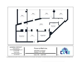 4004 Belt Line Rd, Addison, TX for lease Floor Plan- Image 1 of 1