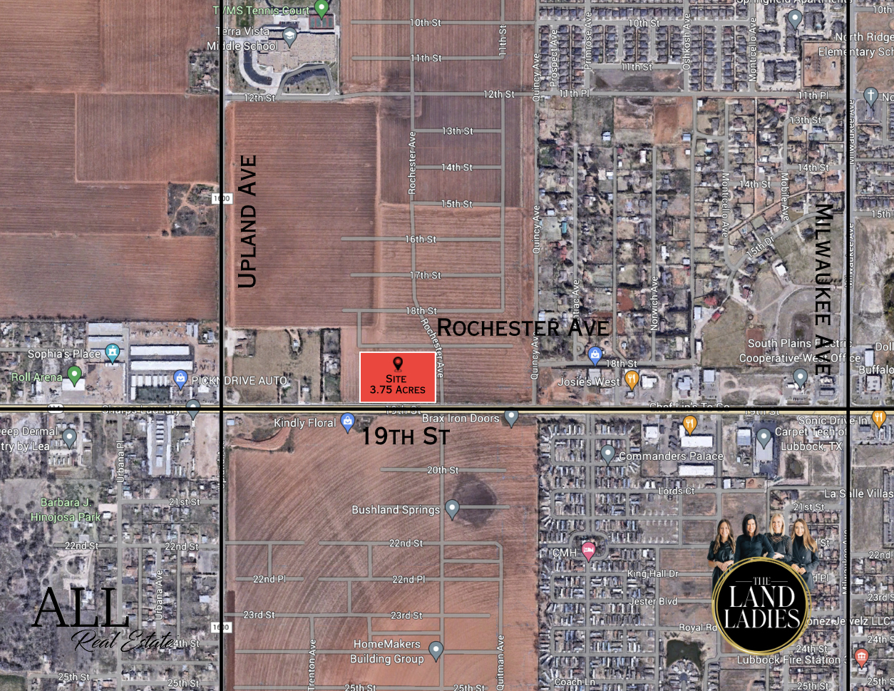 19th St & Rochester Ave, Lubbock, TX for sale Aerial- Image 1 of 3