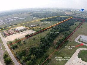1402 Welch St, Taylor, TX - Aérien Vue de la carte
