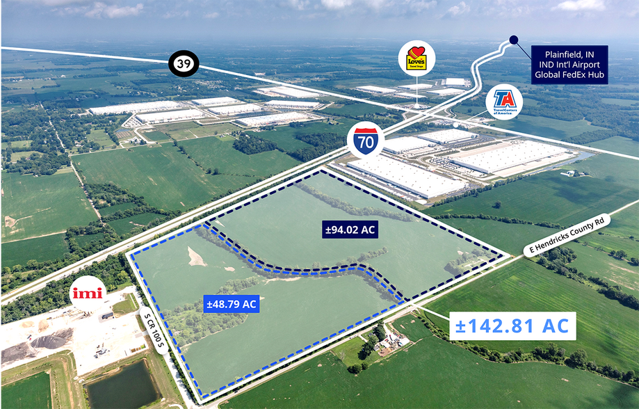 S CR 100 E & Hendricks County Rd, Clayton, IN à vendre - Photo du bâtiment - Image 2 de 2