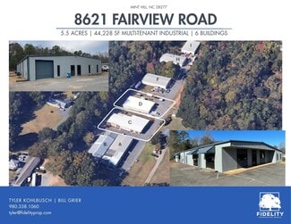 Plus de détails pour 8621 Fairview Rd, Charlotte, NC - Local d'activités à louer