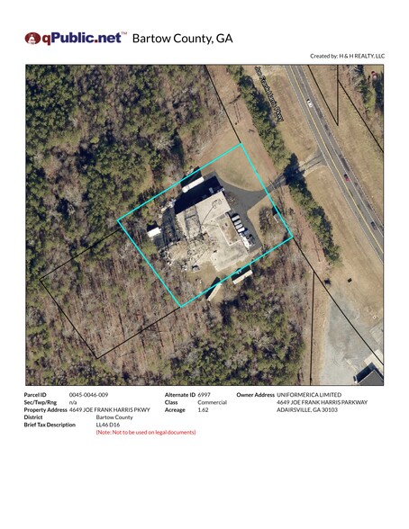 4649 Joe Frank Harris Pky NW, Adairsville, GA à louer - Plan de site - Image 1 de 5