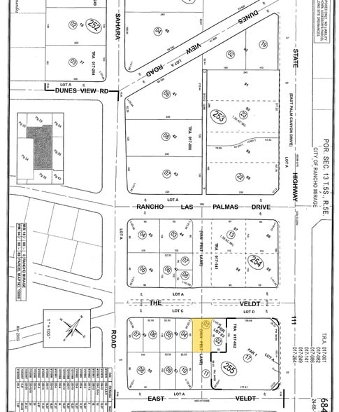42414 Rancho Mirage Ln, Rancho Mirage, CA for sale - Plat Map - Image 3 of 3