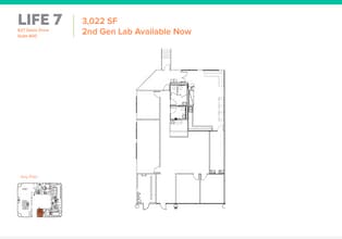 523 Davis Dr, Morrisville, NC à louer Plan d’étage- Image 2 de 3