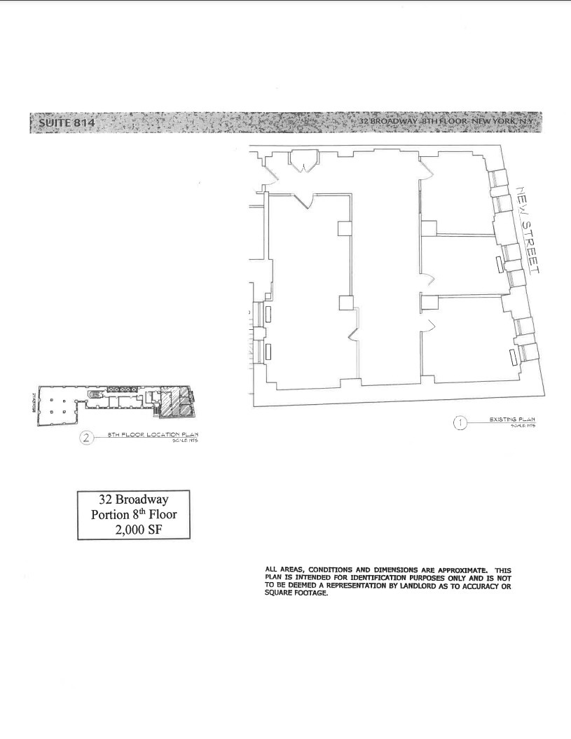 32 Broadway, New York, NY à louer Plan d  tage- Image 1 de 1