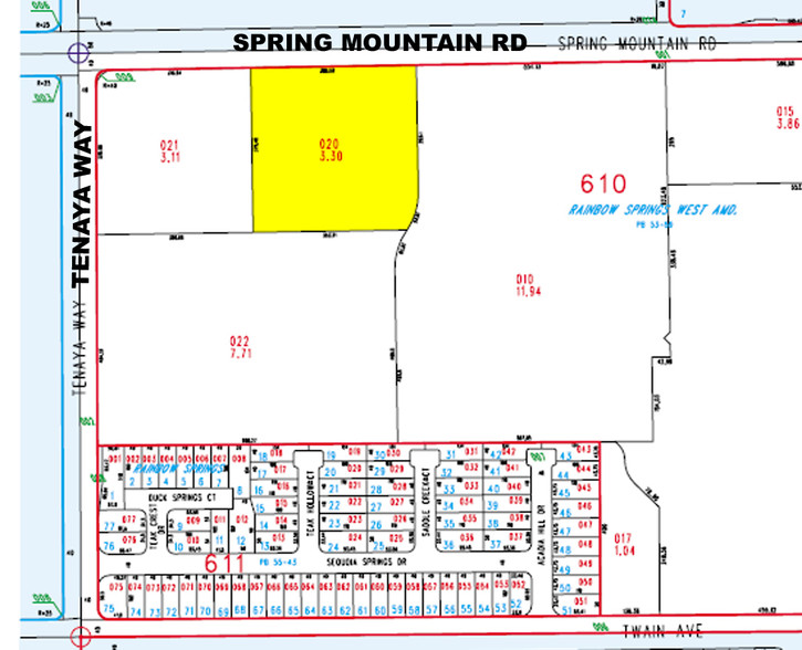 7239 Spring Mountain Rd, Las Vegas, NV à louer - Plan cadastral - Image 2 de 5