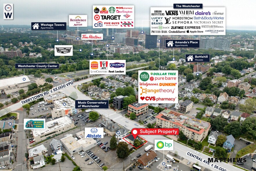 250 Central Ave, White Plains, NY à vendre - Photo du bâtiment - Image 3 de 3