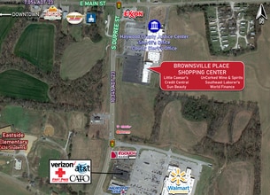 120-164 N Dupree Ave, Brownsville, TN - Aérien  Vue de la carte