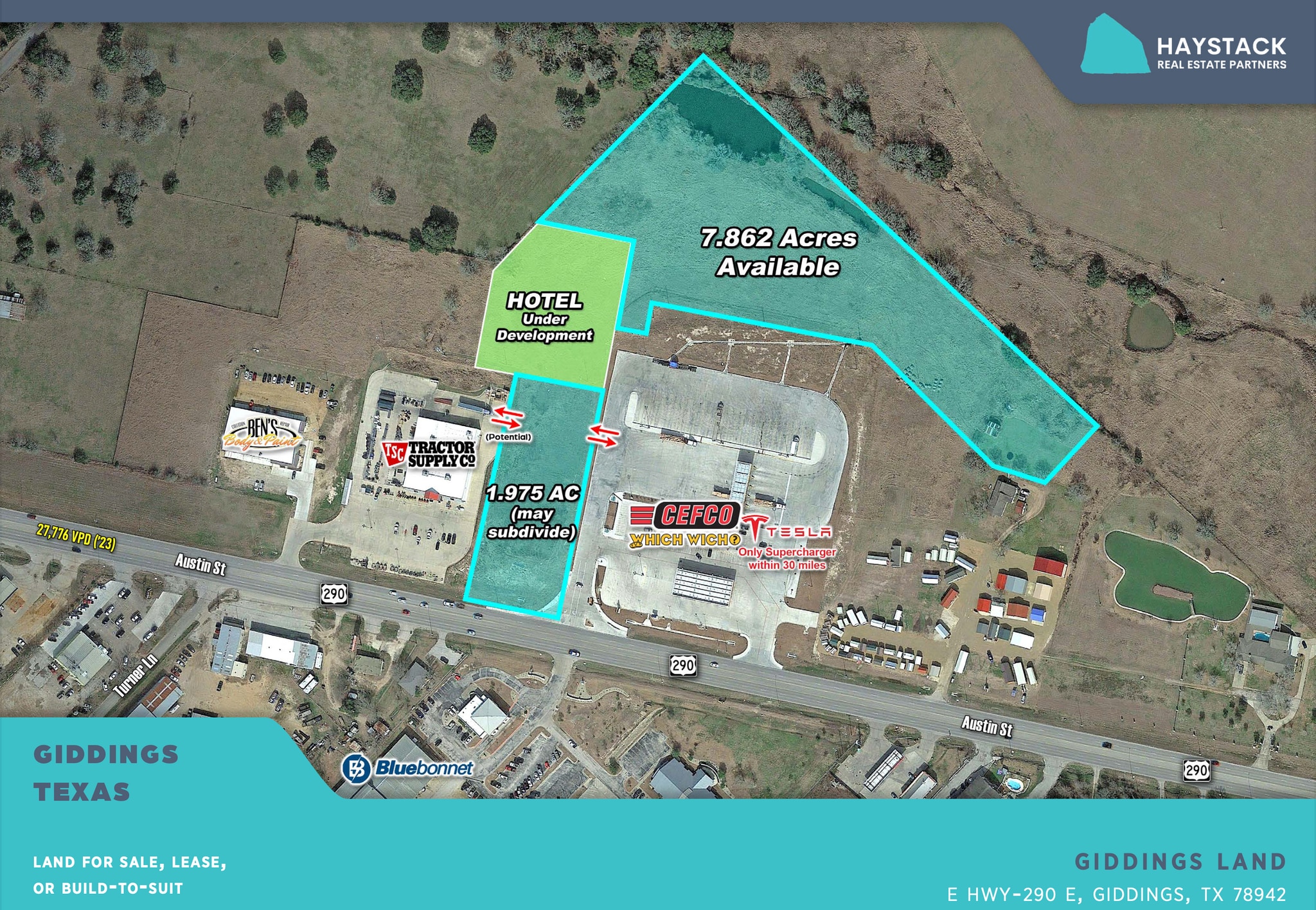 Hwy 290 E, Giddings, TX à vendre Aérien- Image 1 de 2