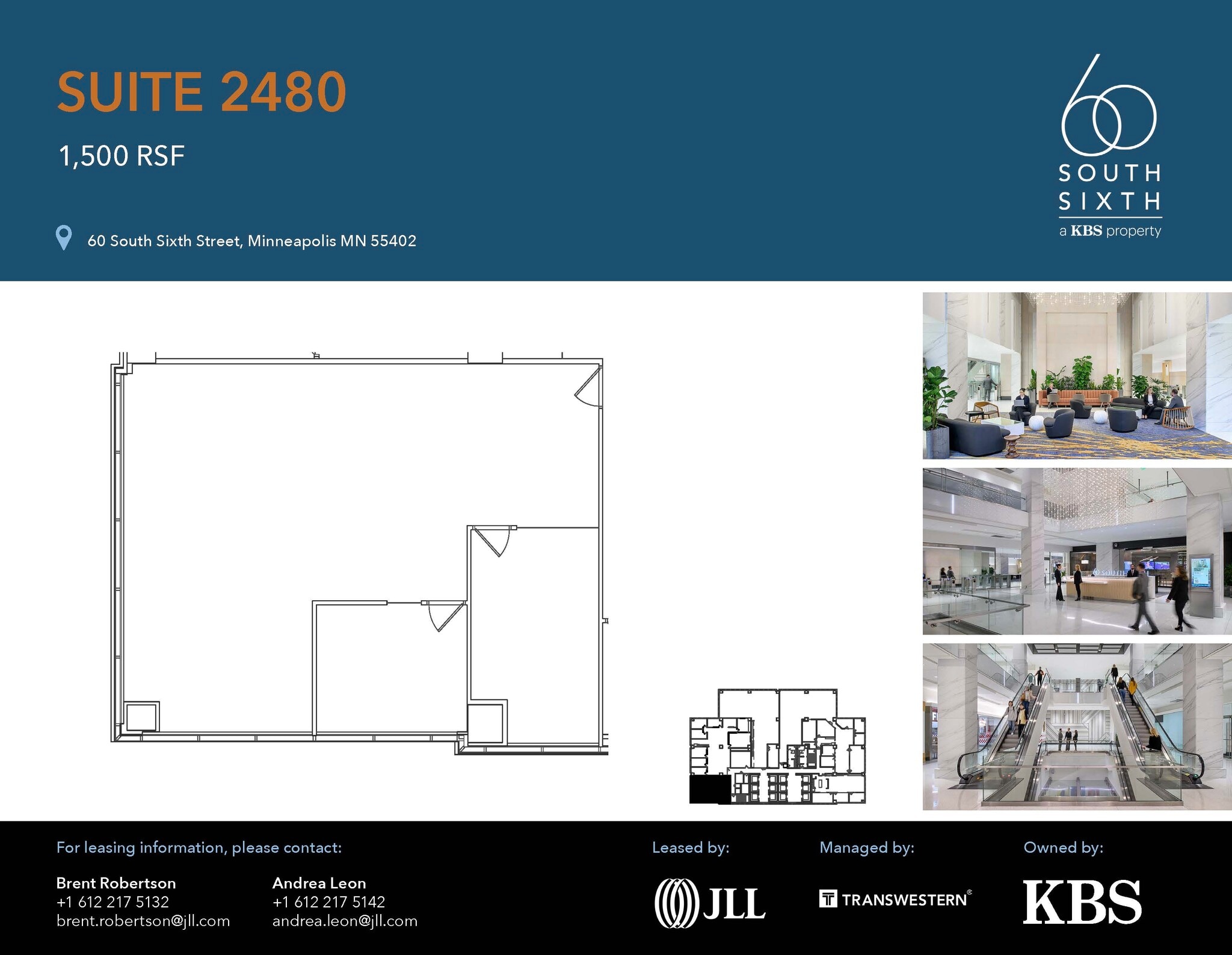 60 S 6th St, Minneapolis, MN à louer Plan d’étage- Image 1 de 1