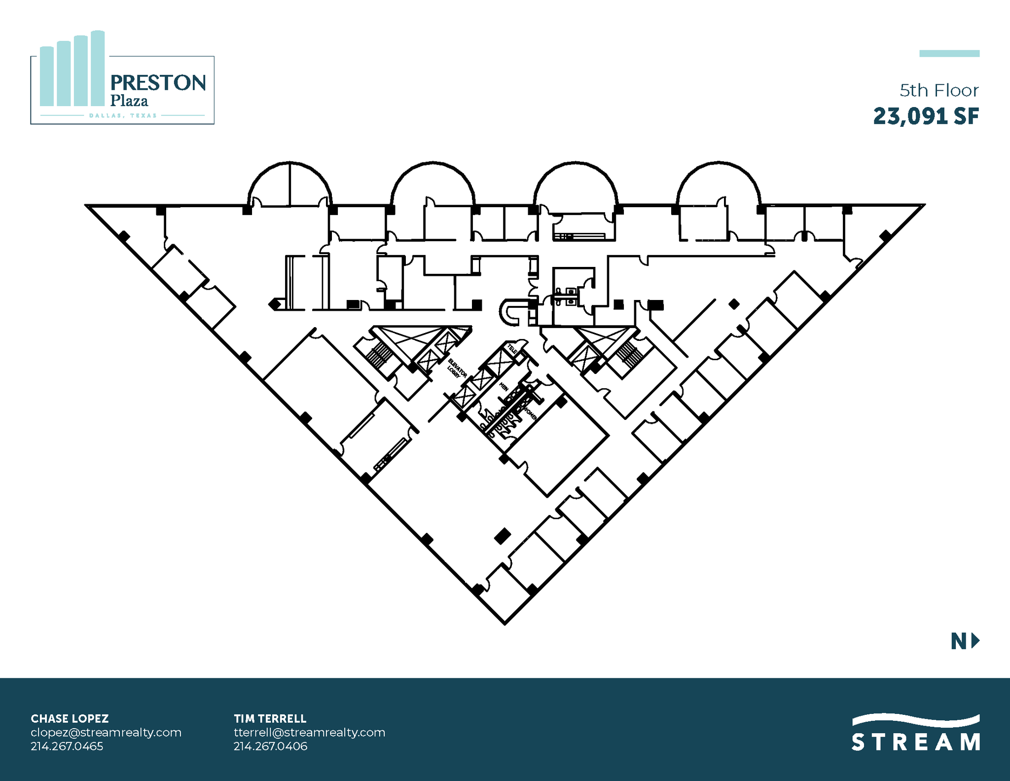 17950 Preston Rd, Dallas, TX à louer Plan d  tage- Image 1 de 1