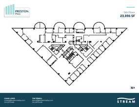 17950 Preston Rd, Dallas, TX à louer Plan d  tage- Image 1 de 1