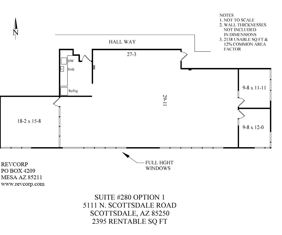 5111 N Scottsdale Rd, Scottsdale, AZ for lease Floor Plan- Image 1 of 1