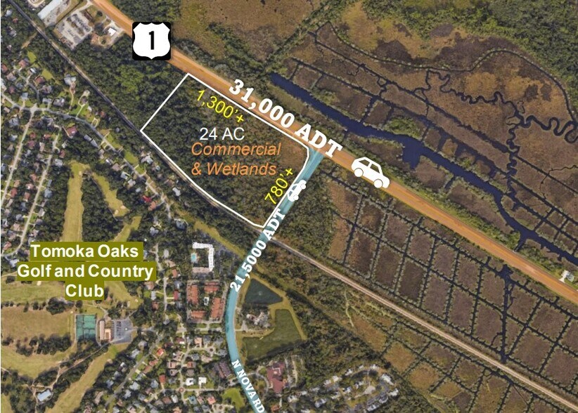 N Us Hwy 1 & Nova Rd, Ormond Beach, FL à vendre - Photo principale - Image 2 de 2