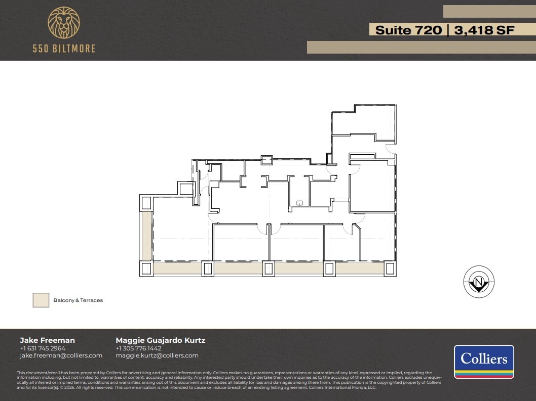 550 Biltmore Way, Coral Gables, FL for lease Floor Plan- Image 1 of 1