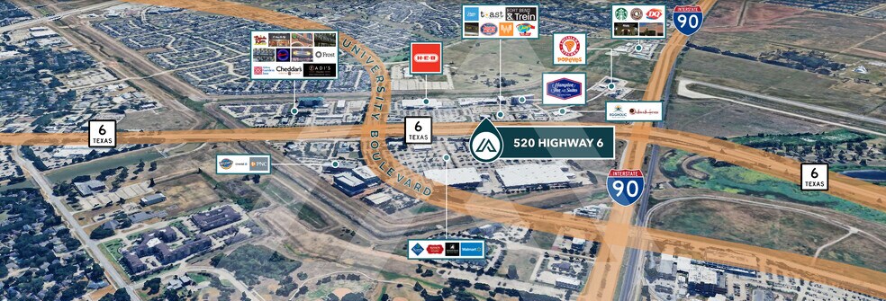 520 Highway 6, Sugar Land, TX à louer - Aérien - Image 3 de 11