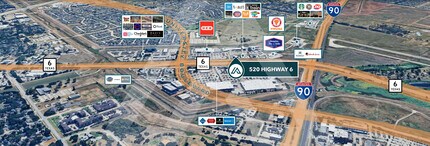 520 Highway 6, Sugar Land, TX - Aerial  map view - Image1