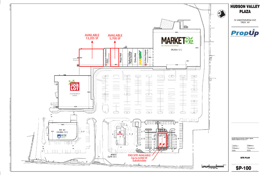 75 Vandenburgh Ave, Troy, NY à louer - Plan de site - Image 2 de 7