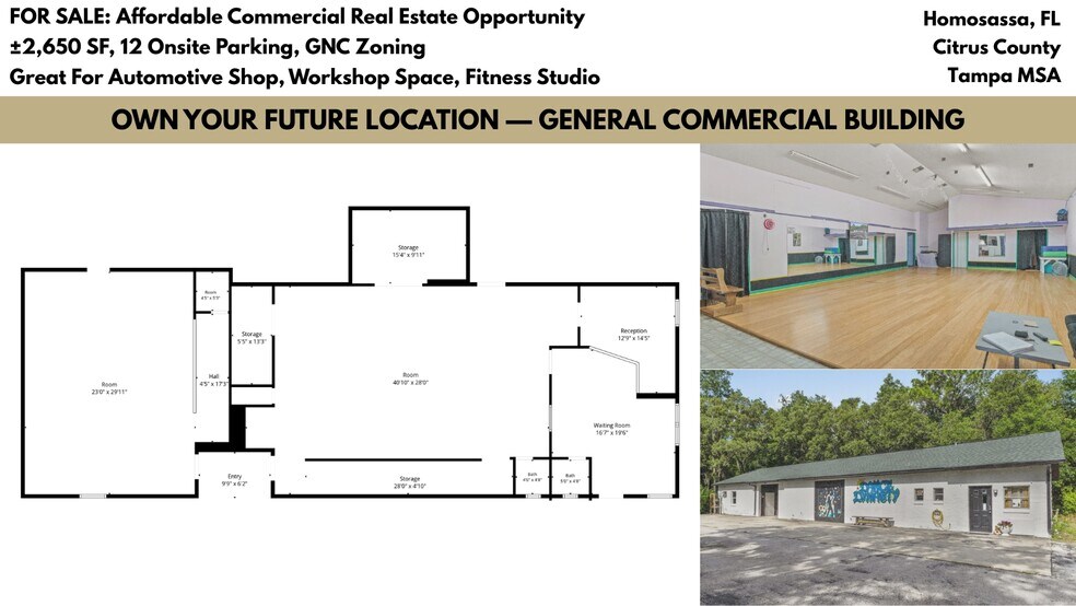 6950 W Homosassa Trl, Homosassa, FL à vendre - Photo du bâtiment - Image 1 de 27