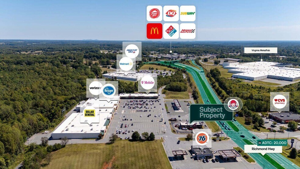 7741 Richmond Hwy, Appomattox, VA à vendre - Photo du bâtiment - Image 2 de 2