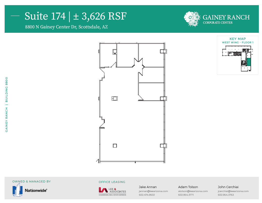 8800 N Gainey Center Dr, Scottsdale, AZ for lease Floor Plan- Image 1 of 1