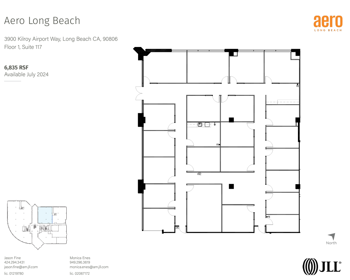 3900 Kilroy Airport Way, Long Beach, CA à louer Plan d’étage- Image 1 de 1