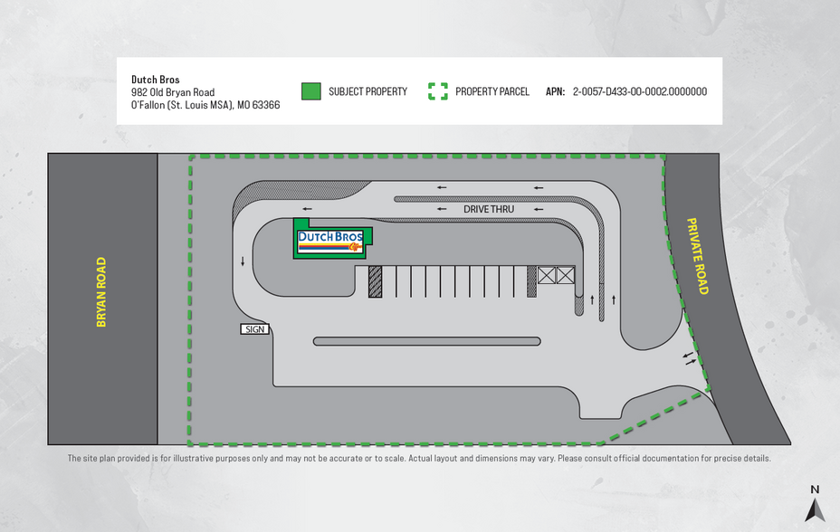 982 Old Bryan rd, O'Fallon, MO à vendre - Plan de site - Image 2 de 4